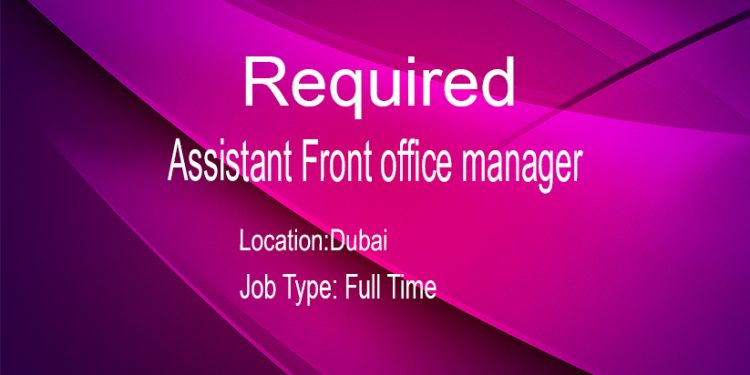 Assistant Front office manager