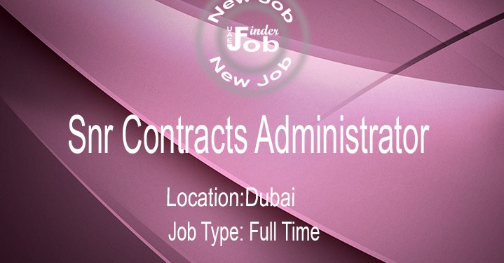 Snr Contracts Administrator