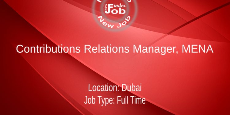 Contributions Relations Manager