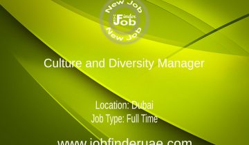 Culture and Diversity Manager