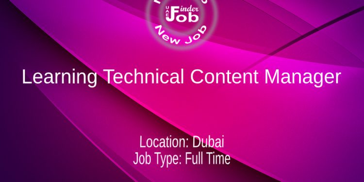 Learning Technical Content Manager