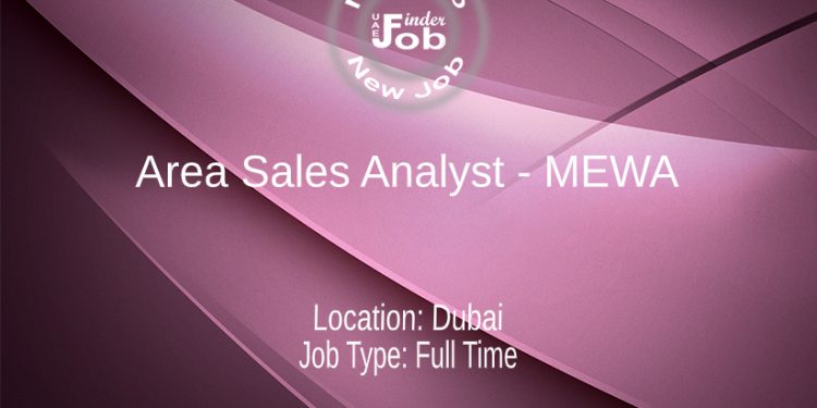 Area Sales Analyst - MEWA