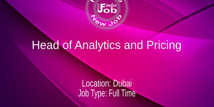 Head of Analytics and Pricing