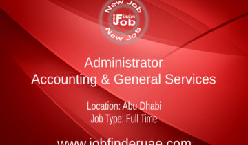 Administrator : Accounting & General Services