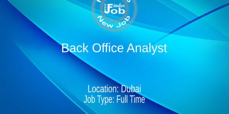 Back Office Analyst