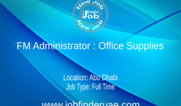 FM Administrator : Office Supplies
