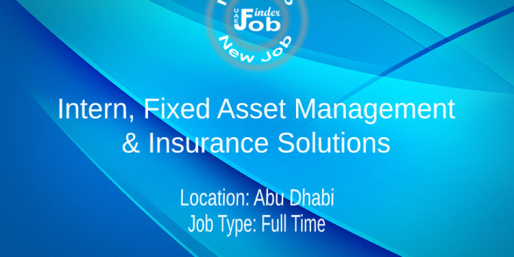 Intern, Fixed Asset Management & Insurance Solutions