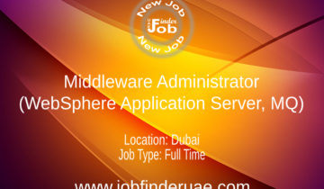 Middleware Administrator (WebSphere Application Server, MQ)