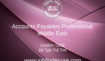 Accounts Payables Professional – Middle East
