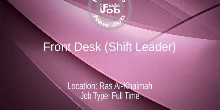 Front Desk (Shift Leader)
