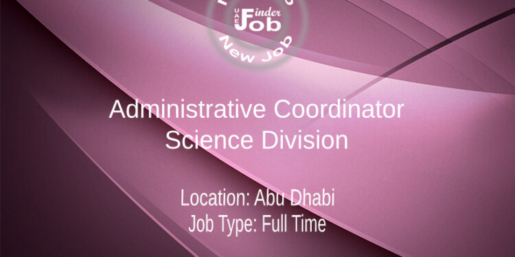 Administrative Coordinator - Science Division