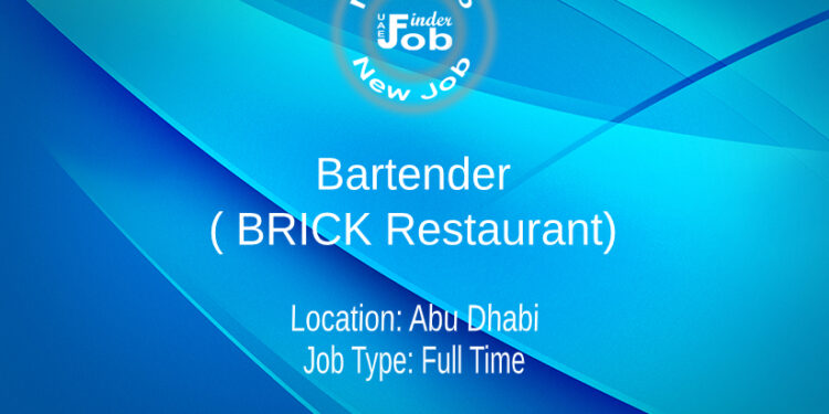 Bartender ( BRICK Restaurant)