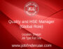 Quality and HSE Manager (Global Role)