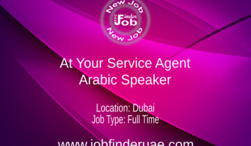 At Your Service Agent - Arabic Speaker