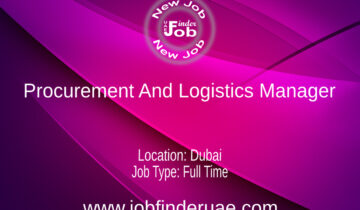 Procurement And Logistics Manager