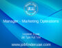 Manager - Marketing Operations