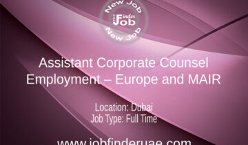 Assistant Corporate Counsel, Employment – Europe and MAIR