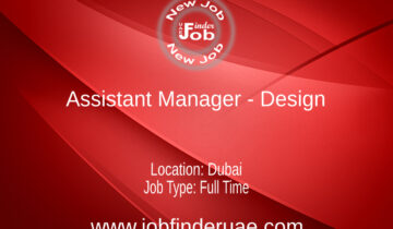 Assistant Manager - Design