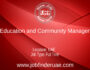Education and Community Manager