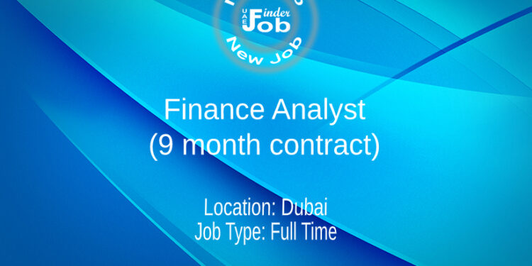 Finance Analyst (9 month contract)