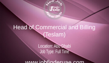 Head of Commercial and Billing (Teslam)