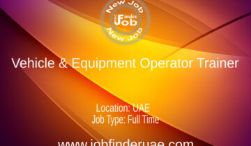 Vehicle & Equipment Operator Trainer