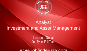 Analyst - Investment and Asset Management