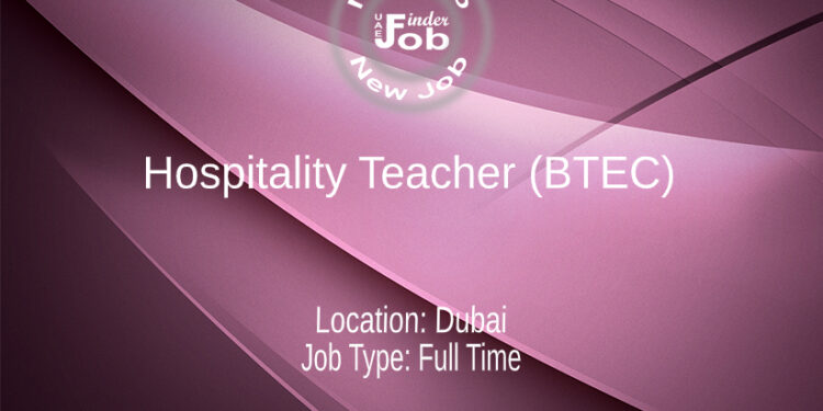 Hospitality Teacher (BTEC)