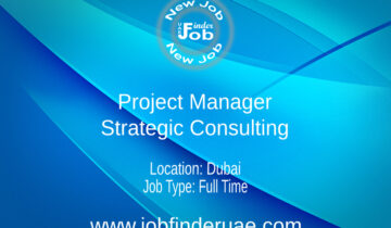Project Manager (Saudi National) – Strategic Consulting