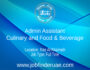 Admin Assistant Culinary and Food & Beverage