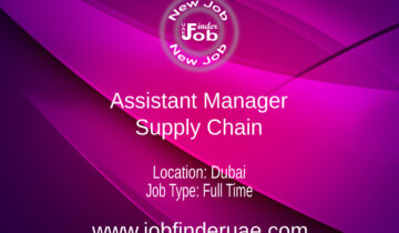 Assistant Manager - Supply Chain