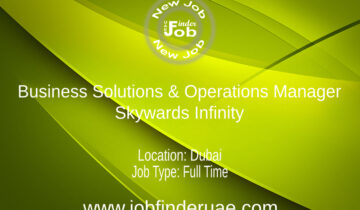 Business Solutions & Operations Manager - Skywards Infinity