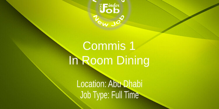 Commis 1 - In Room Dining