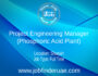 Project Engineering Manager (Phosphoric Acid Plant)