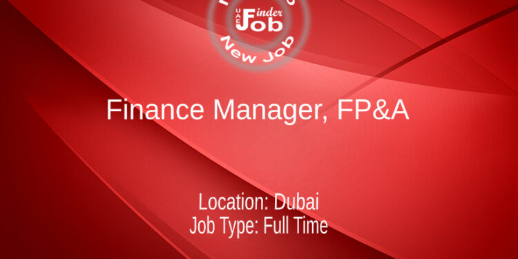 Finance Manager, FP&A