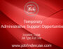 Temporary Administrative Support Opportunities
