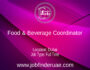 Food & Beverage Coordinator
