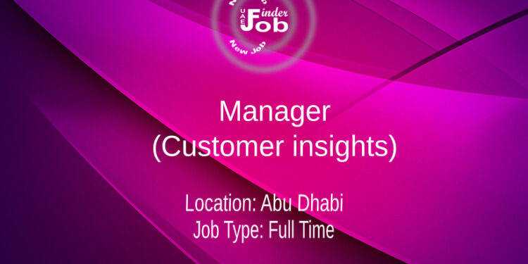 Manager (Customer insights)