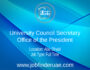 University Council Secretary -Office of the President