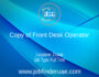 Copy of Front Desk Operator