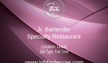 Jr. Bartender - Specialty Restaurant