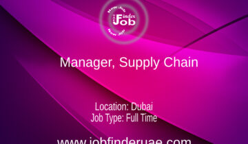 Manager, Supply Chain