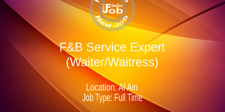 F&B Service Expert (Waiter/Waitress)