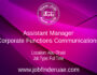 Assistant Manager – Corporate Functions Communications
