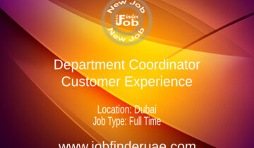 Department Coordinator - Customer Experience