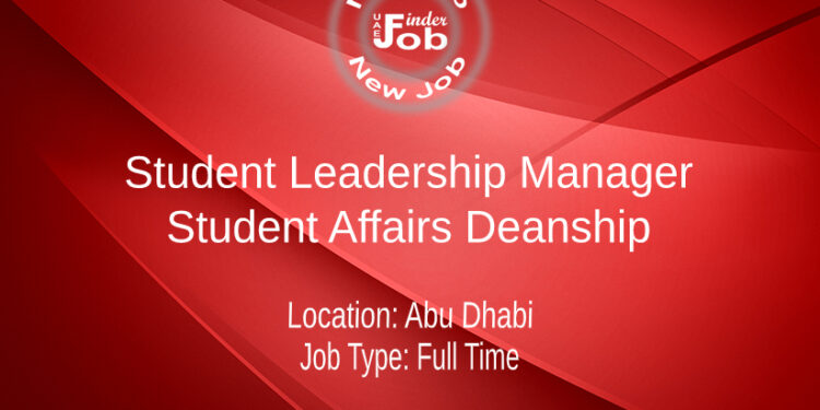 Student Leadership Manager - Student Affairs Deanship