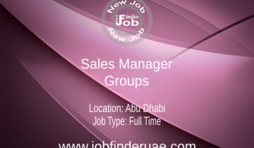 Sales Manager- Groups