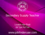 Secondary Supply Teacher