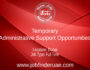 Temporary Administrative Support Opportunities