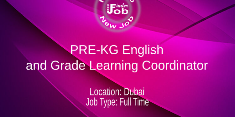 PRE-KG English and Grade Learning Coordinator